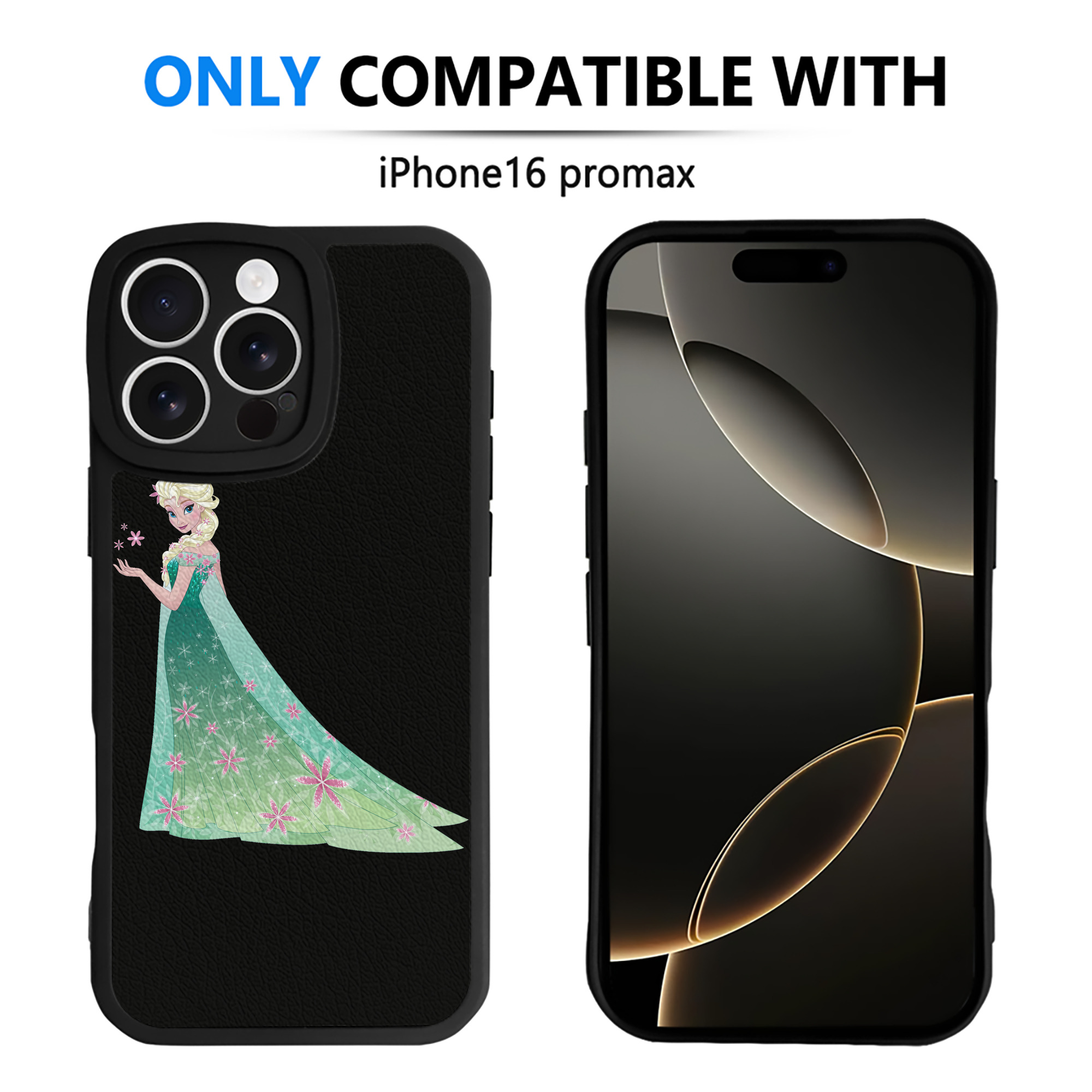 （画像用） アナと雪の女王 アンナ エルサ Frozen Anna Elsa 【iPhone 16シリーズ対応】シリコンスマホケース（レザー調） 材質：シリコン